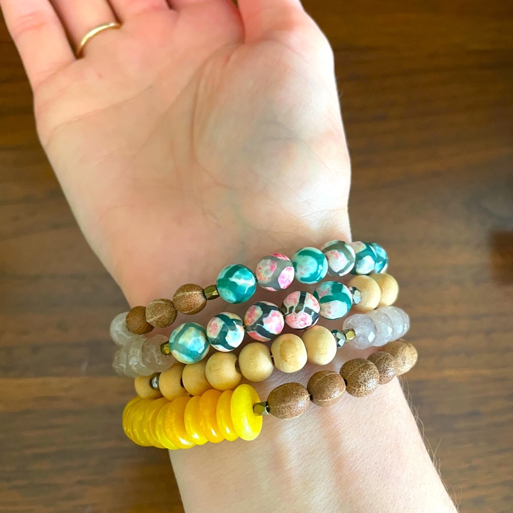 Anthropologie multi color wrap bracelet